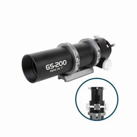 Guide scope with 'GS-200ac' and 'Papo' branding on a white background