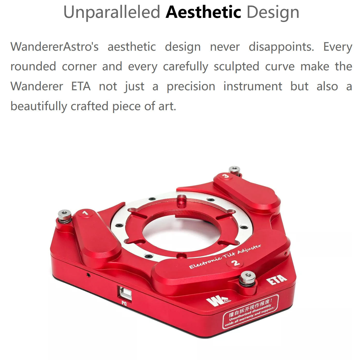 Wanderer Astro Electronic Tilt Adjuster M54 – Dark Clear Skies UK