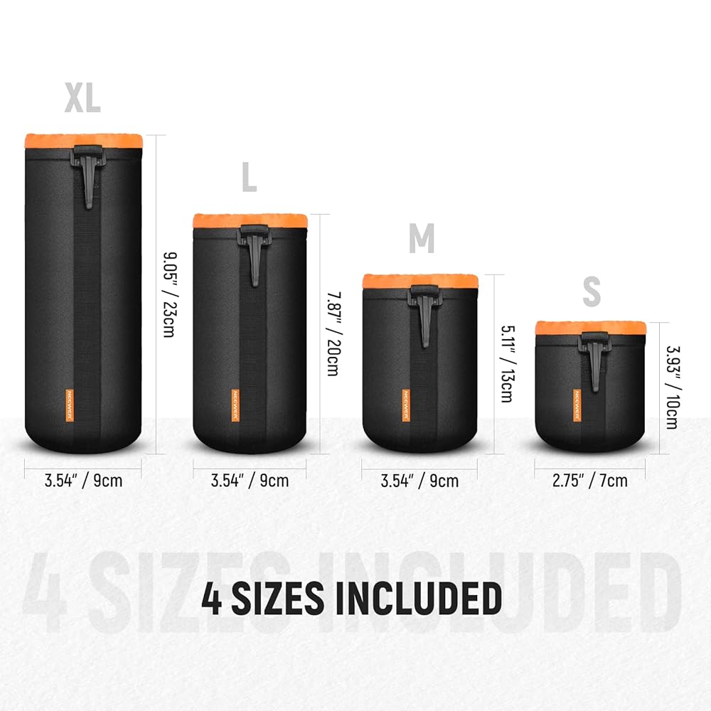 NEEWER Camera Lens Pouches – Dark Clear Skies UK