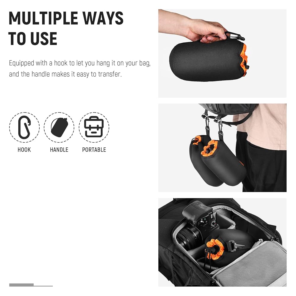 NEEWER Camera Lens Pouches – Dark Clear Skies UK