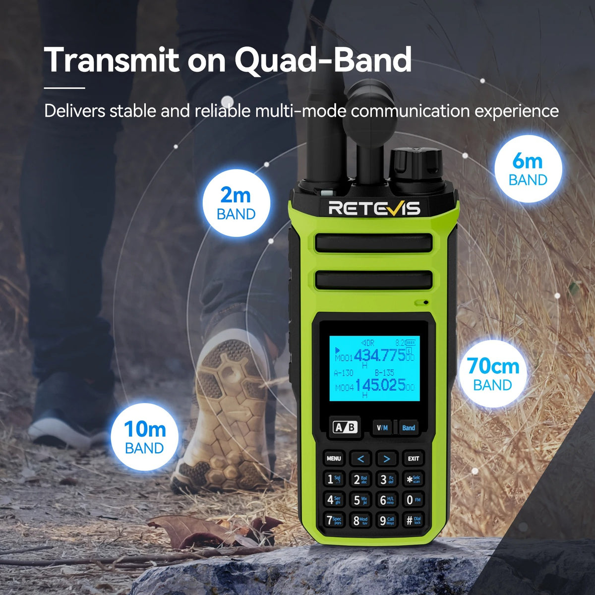 Retevis A3 Ham Radio – Dual Band Two-Way Radio