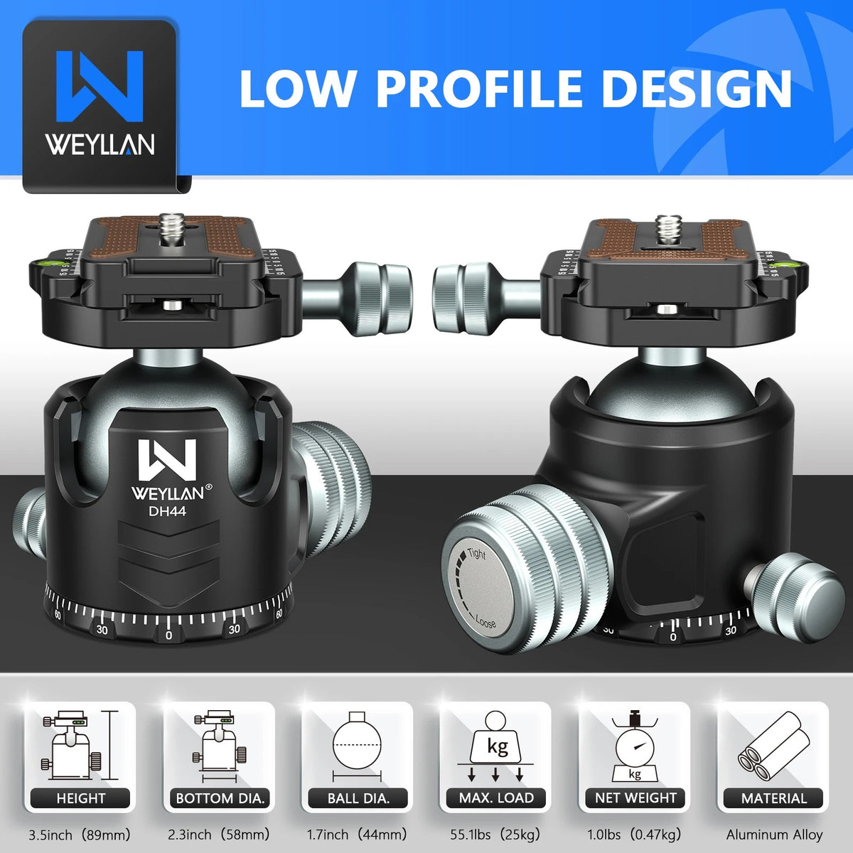 Weyllan DH44 Ballhead