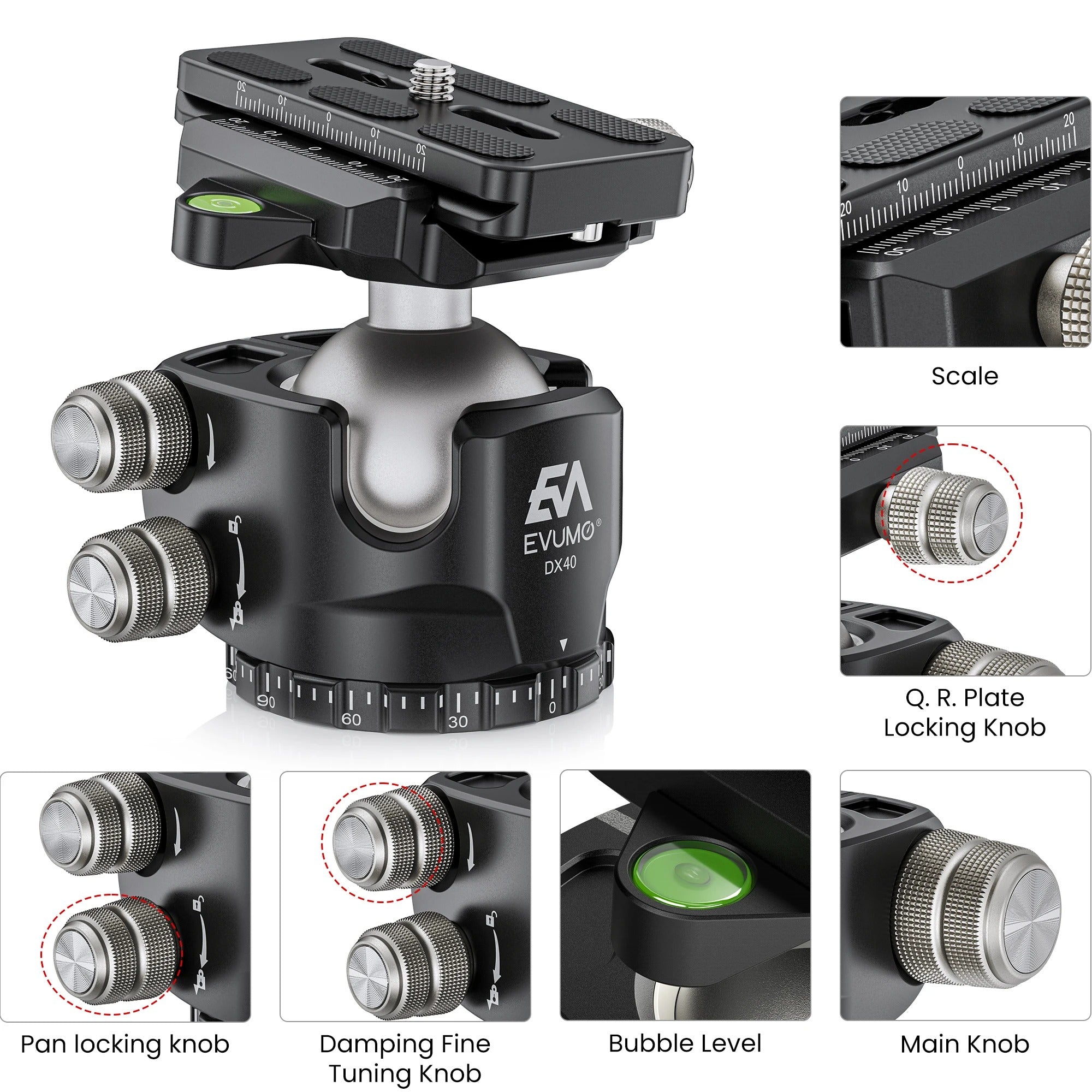 Evumo DX44 Ballhead – Dark Clear Skies UK