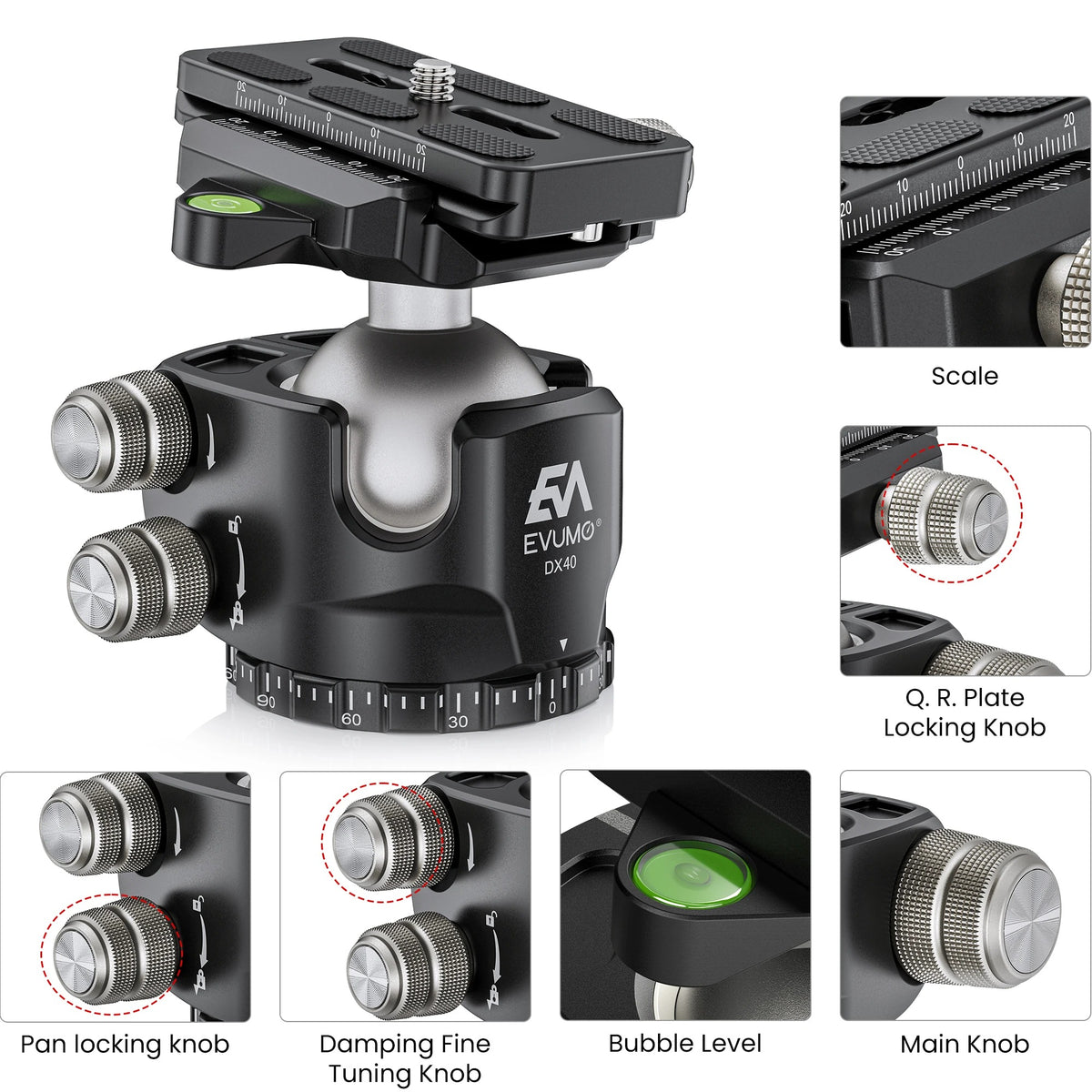 Evumo DX44 Ballhead
