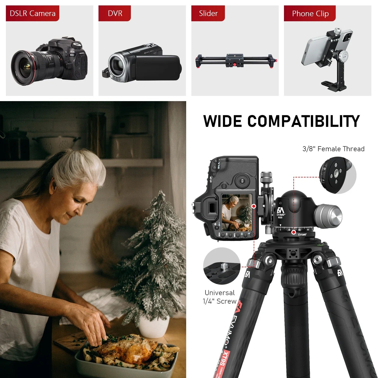 Evumo RX55 Ballhead – Dark Clear Skies UK