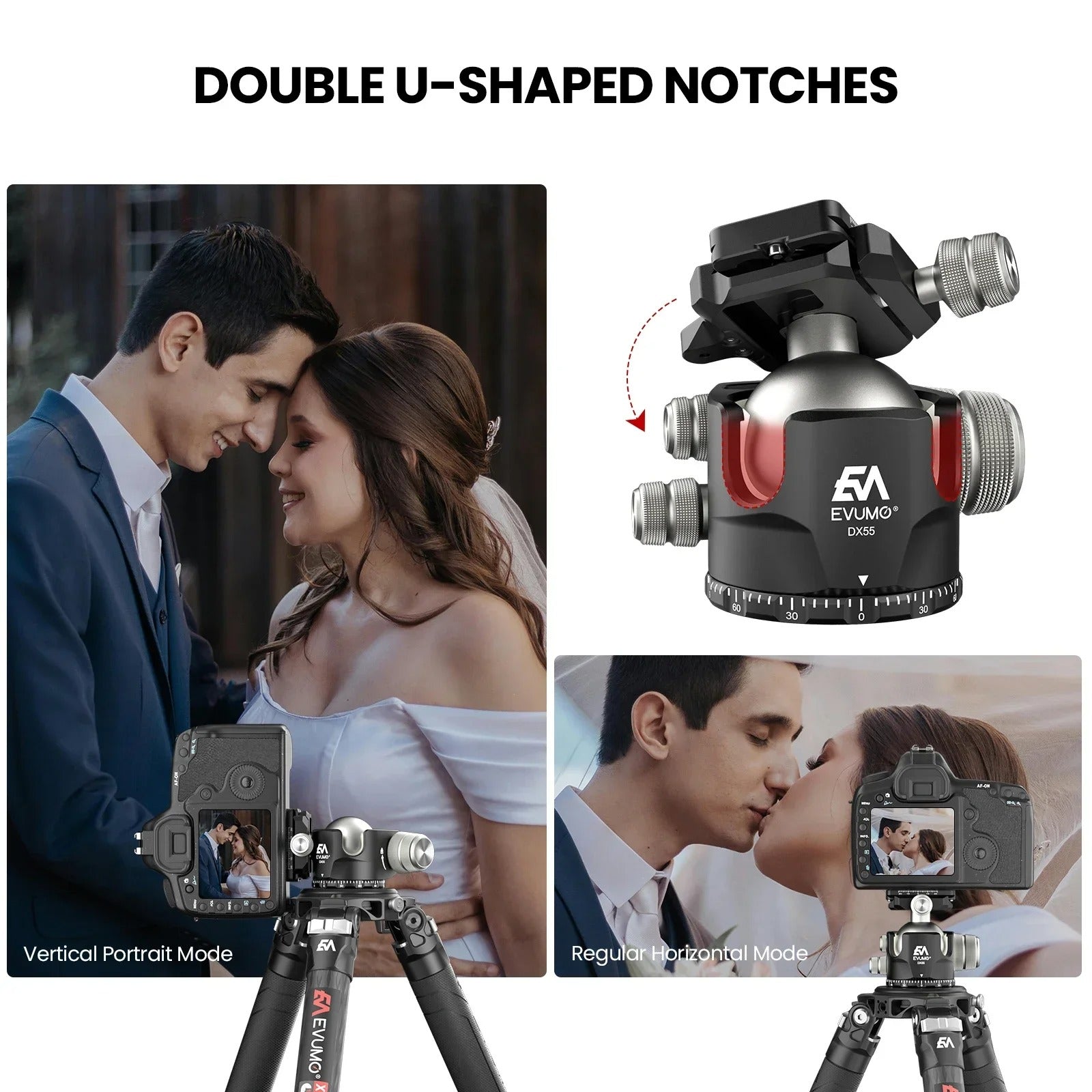 EVUMO DX55 Professional Ballhead – Dark Clear Skies UK