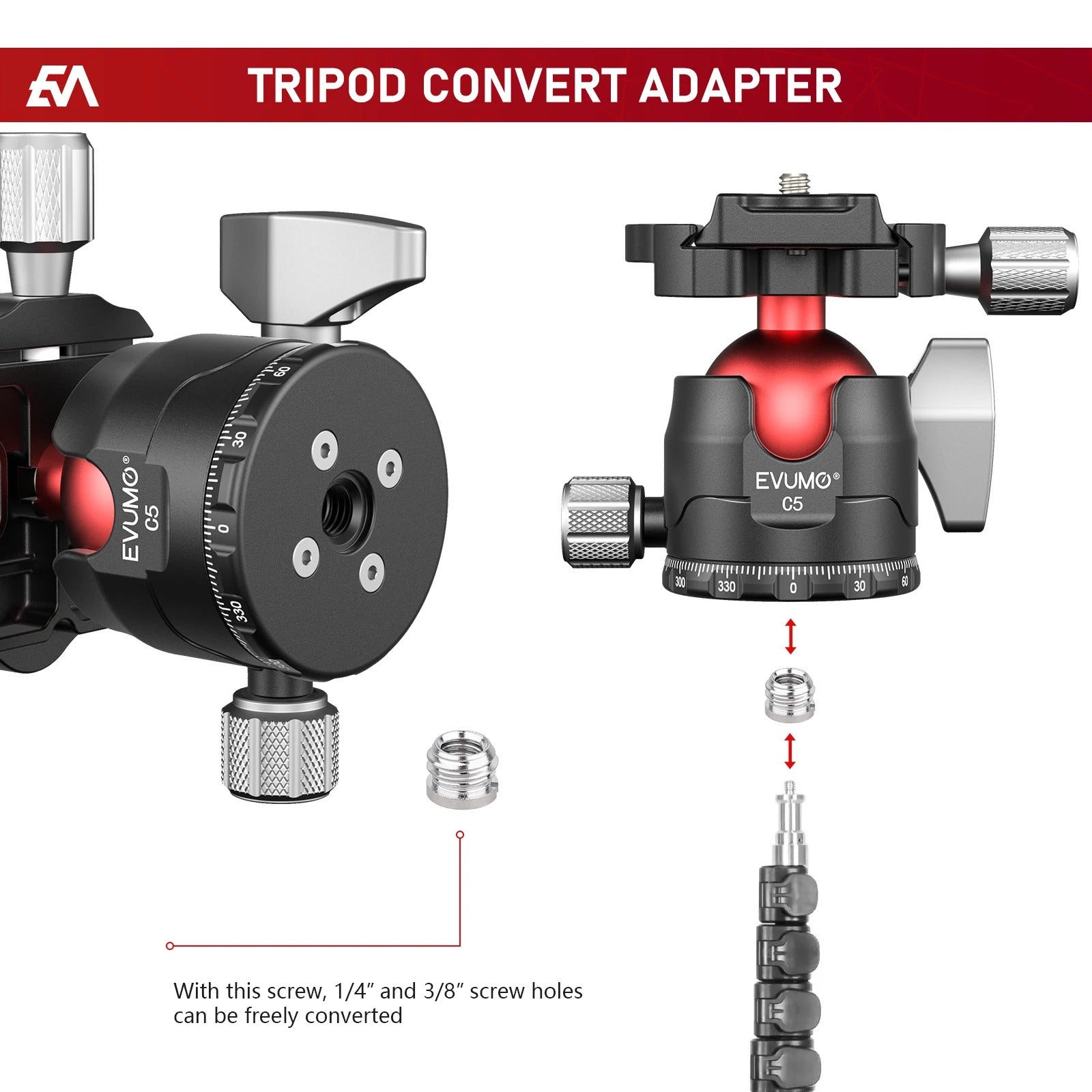 Evumo C5 Ballhead – Dark Clear Skies UK