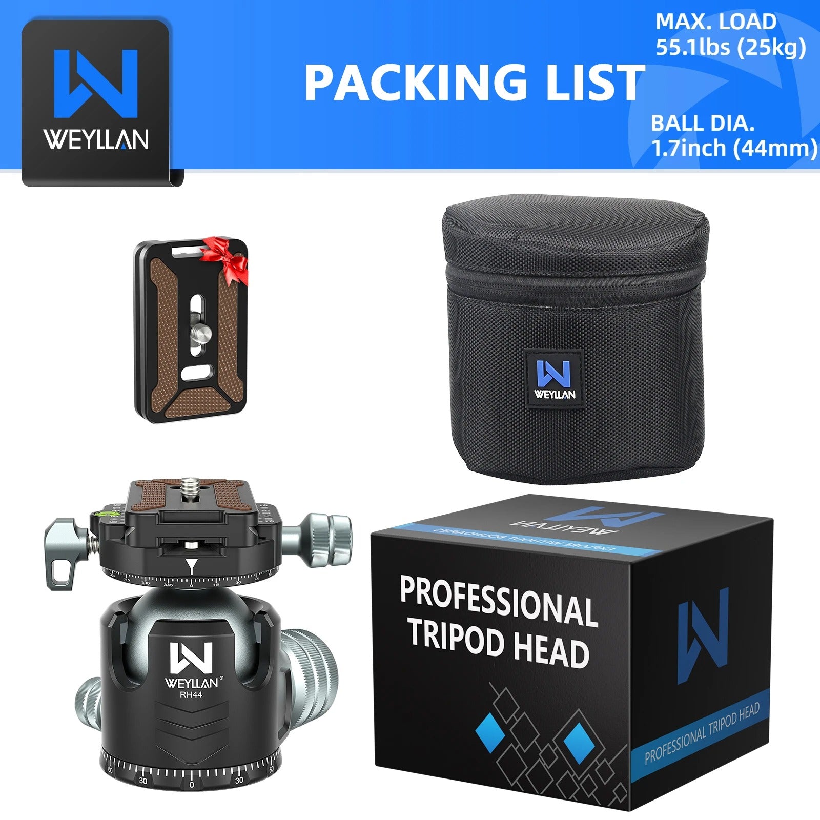 Weyllan RH44 Ballhead – Dark Clear Skies UK