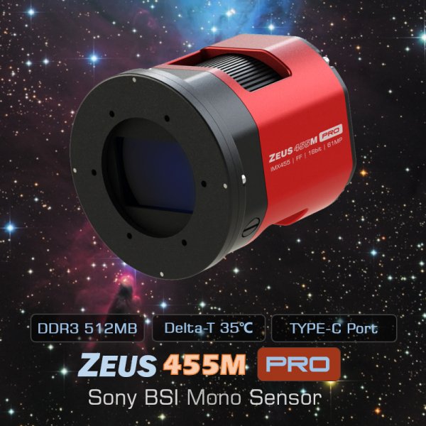 Player One Zeus-M Pro IMX455 | High-Performance Cooled Camera - Dark Clear Skies