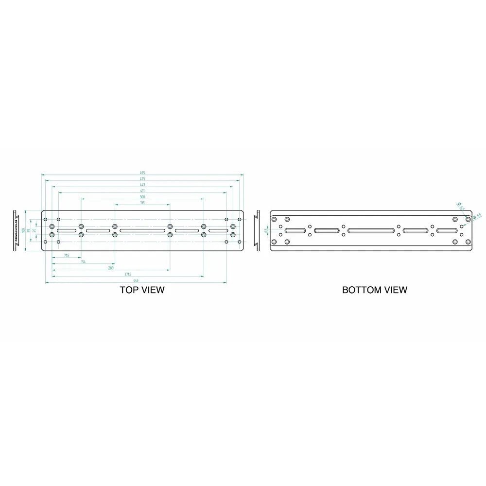 Primaluce Lab 495mm PLUS Losmandy Plate - Dovetail Bar - NEW VERSION