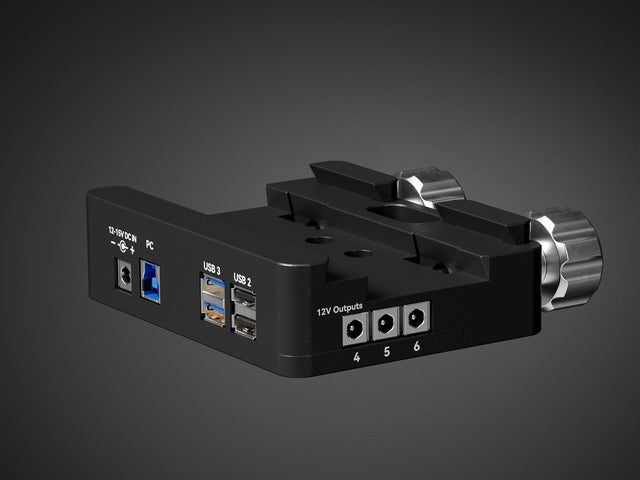 Proxisky robotic equatorial mount control unit showing USB and 12V power ports for astrophotography setups