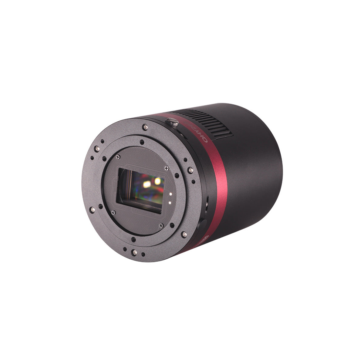 Front sensor view of the QHY268M-PH cooled mono astrophotography camera with Sony IMX571