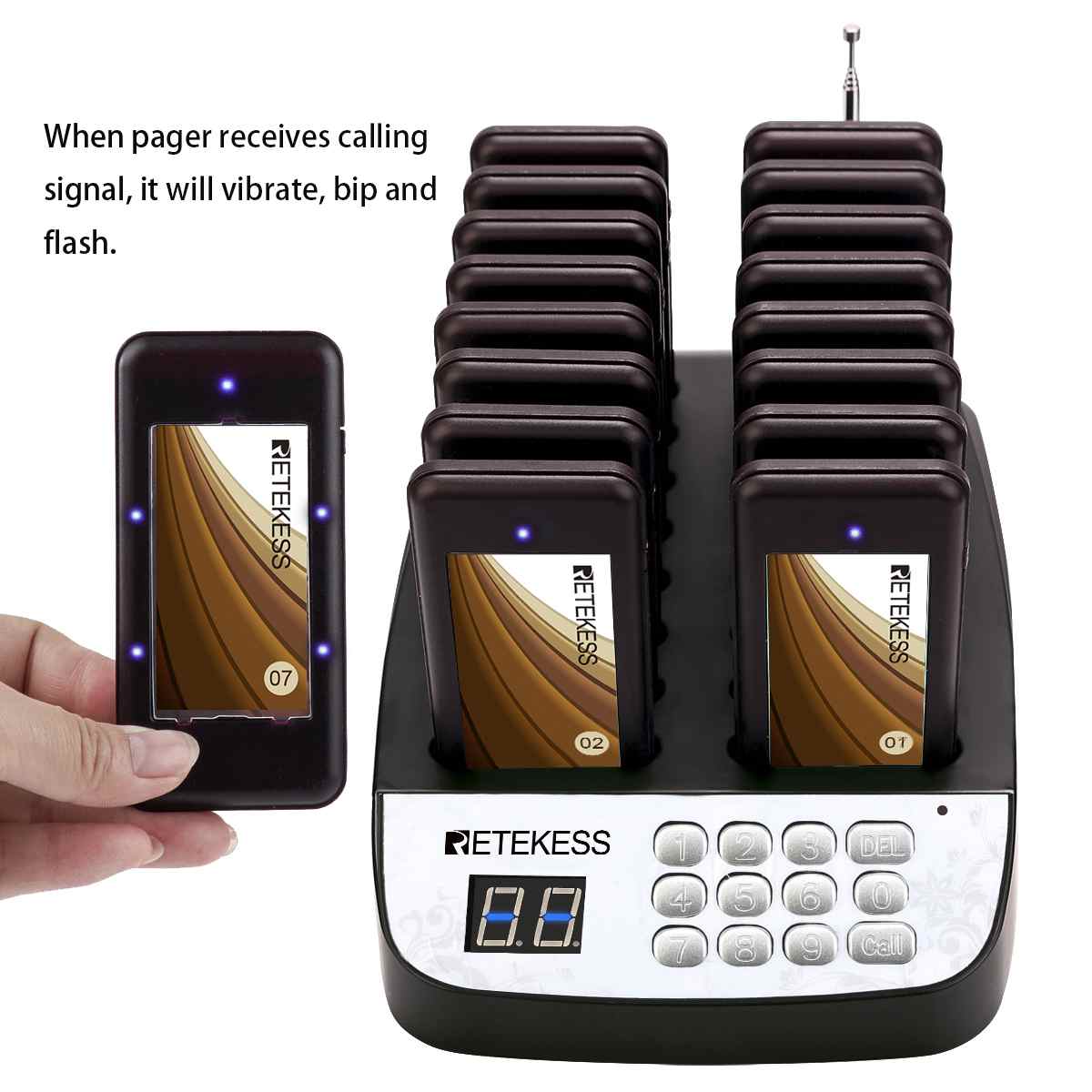 Retekess T113 Pager System | Dark Clear Skies