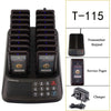 Retekess T115 Restaurant Pager System Buzzers Beepers Restaurant Calling System Waterproof Touch Keypad 18 Beepers Black