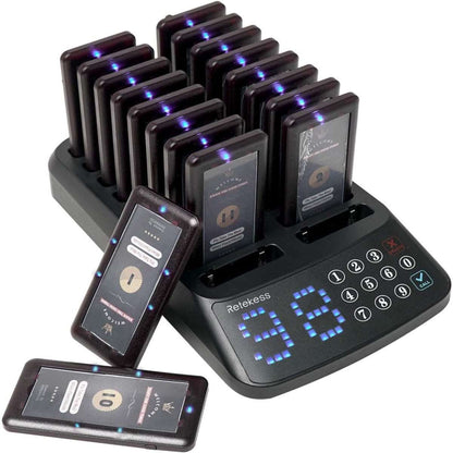 Retekess T115 Restaurant Pager System Buzzers Beepers Restaurant Calling System Waterproof Touch Keypad 18 Beepers