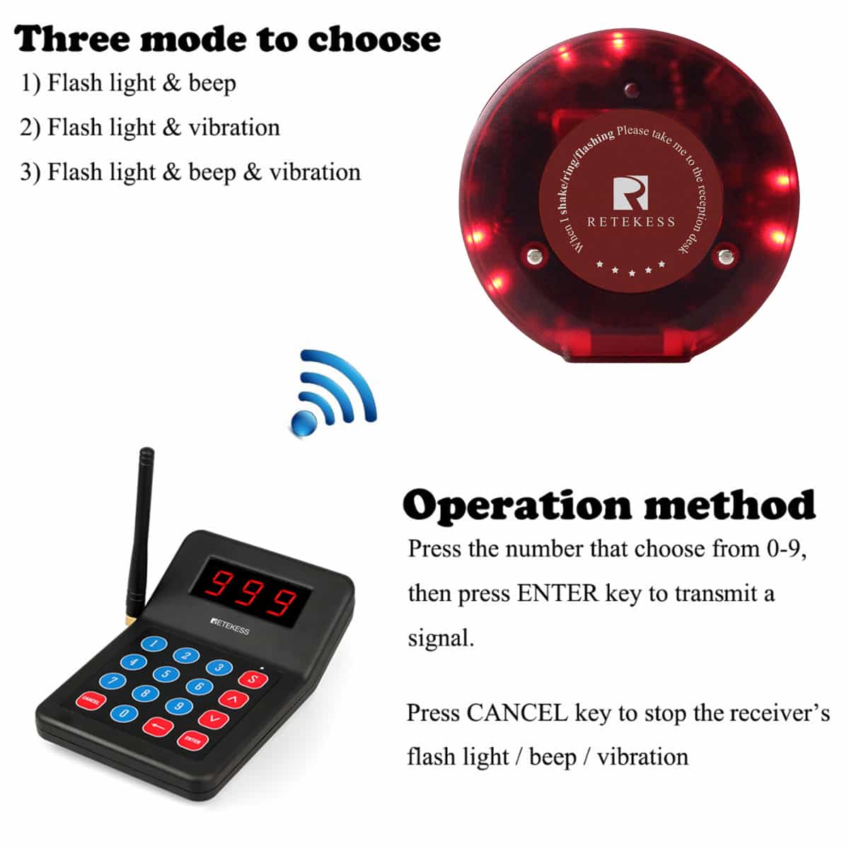 Retekess T119 Restaurant Pager System