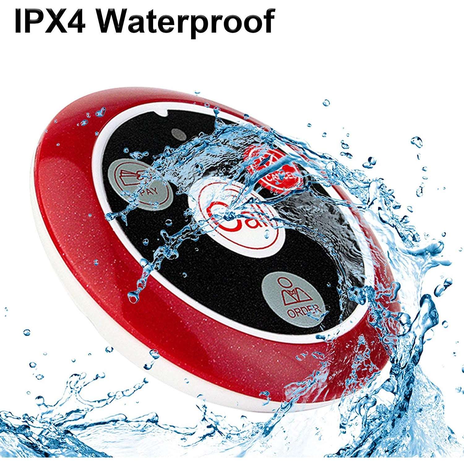 Retekess T128 Pager System, Wireless Calling System Voice Broadcast Modes, Watch Standby 36 Hours for Restaurant Bar.