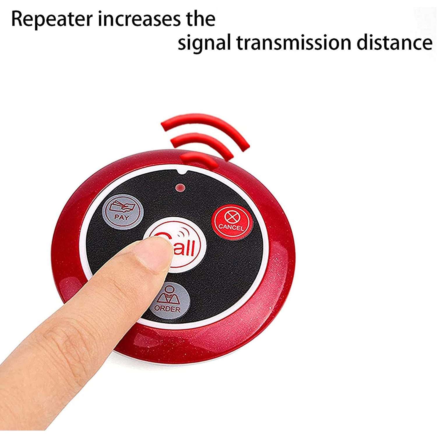 Retekess T128 Pager System, Wireless Calling System Voice Broadcast Modes, Watch Standby 36 Hours for Restaurant Bar.