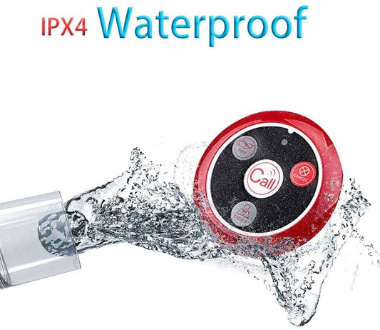 Retekess T128-T117 Restaurant Pager, Wireless Calling Pager, with Three Reminder Modes, 1 Watch Receiver and 10 Customer Call Button