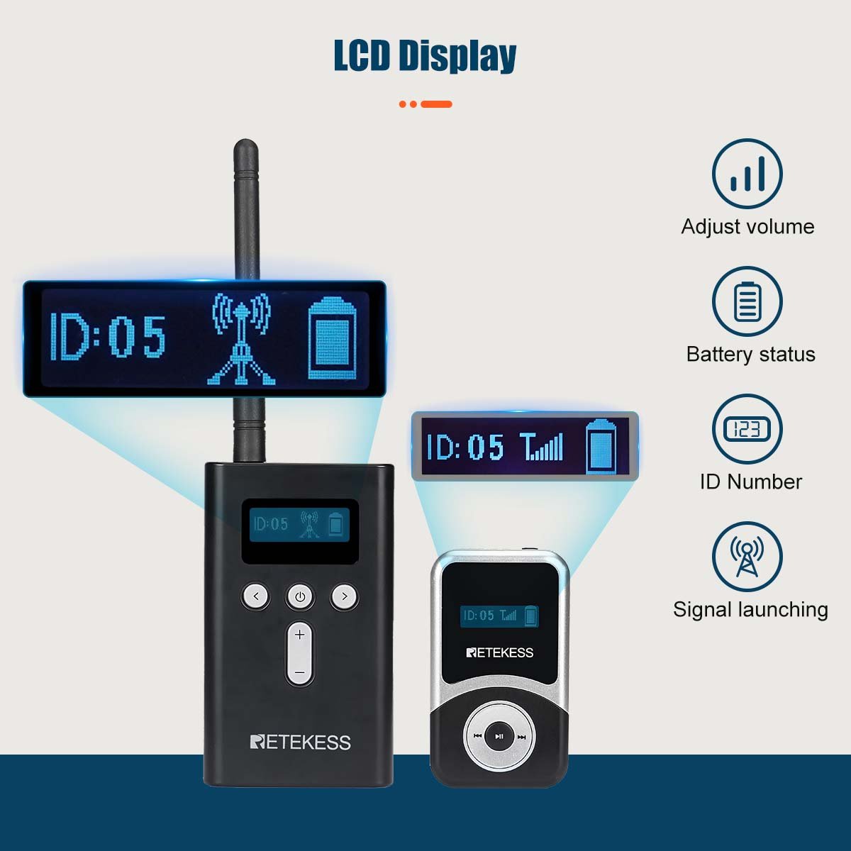 Retekess T130S T131S Tour Audio Systems for Tourism with Charging Case