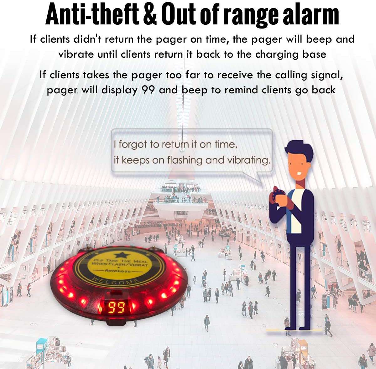 Retekess TD103 Restaurant Pager System.