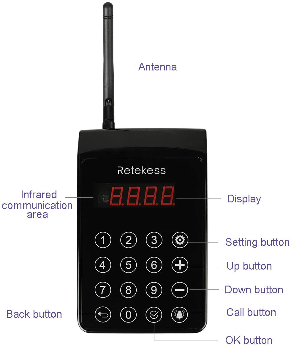 Retekess TD103 Restaurant Pager System.