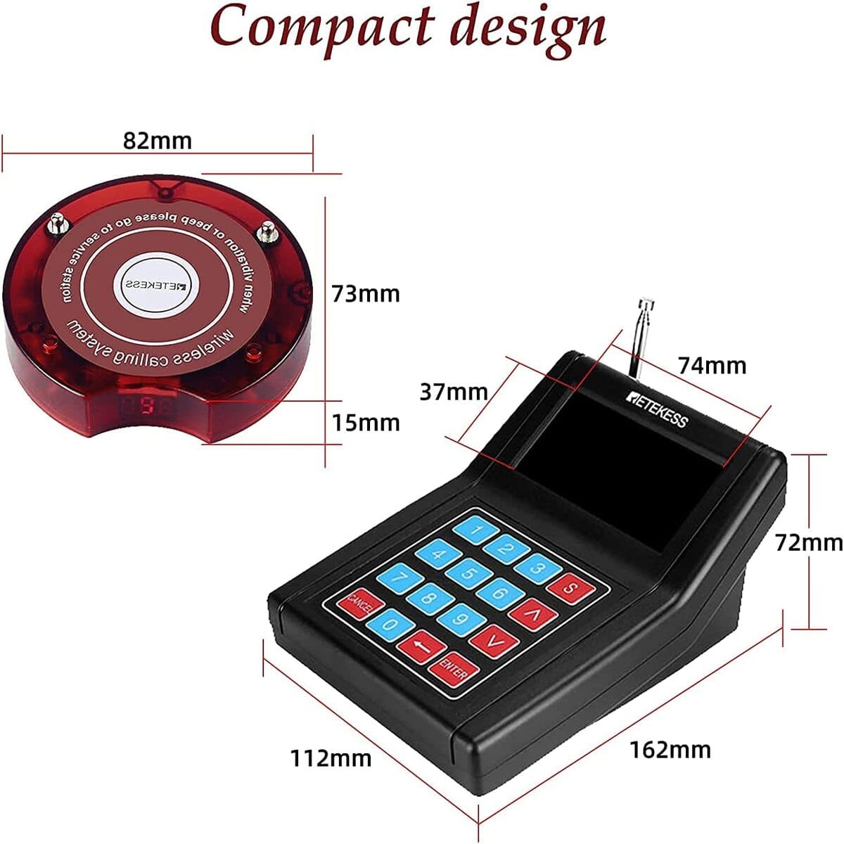 Retekess TD165 Restaurant Pager System,