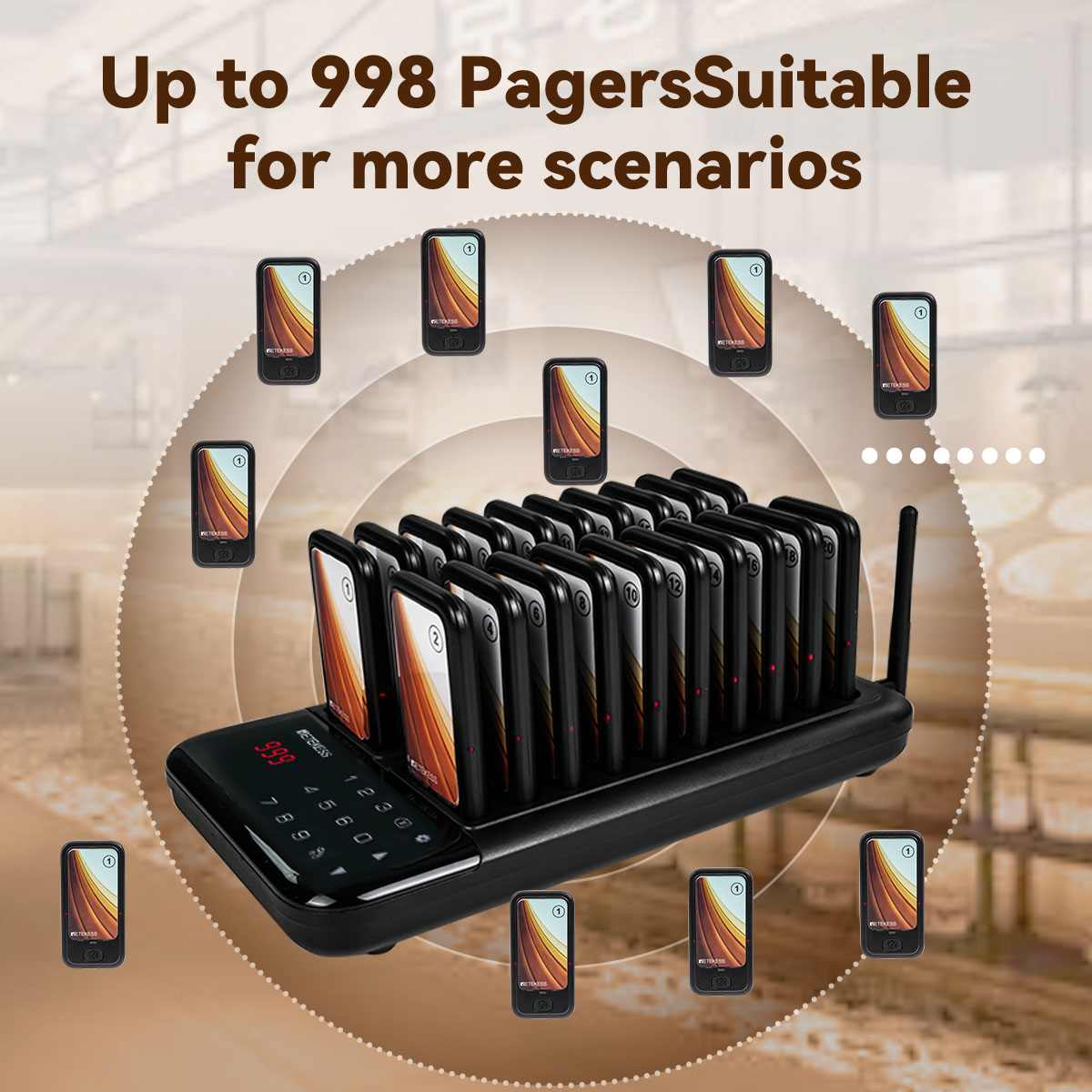 Pager Decoder Retekess TD173 Pager System