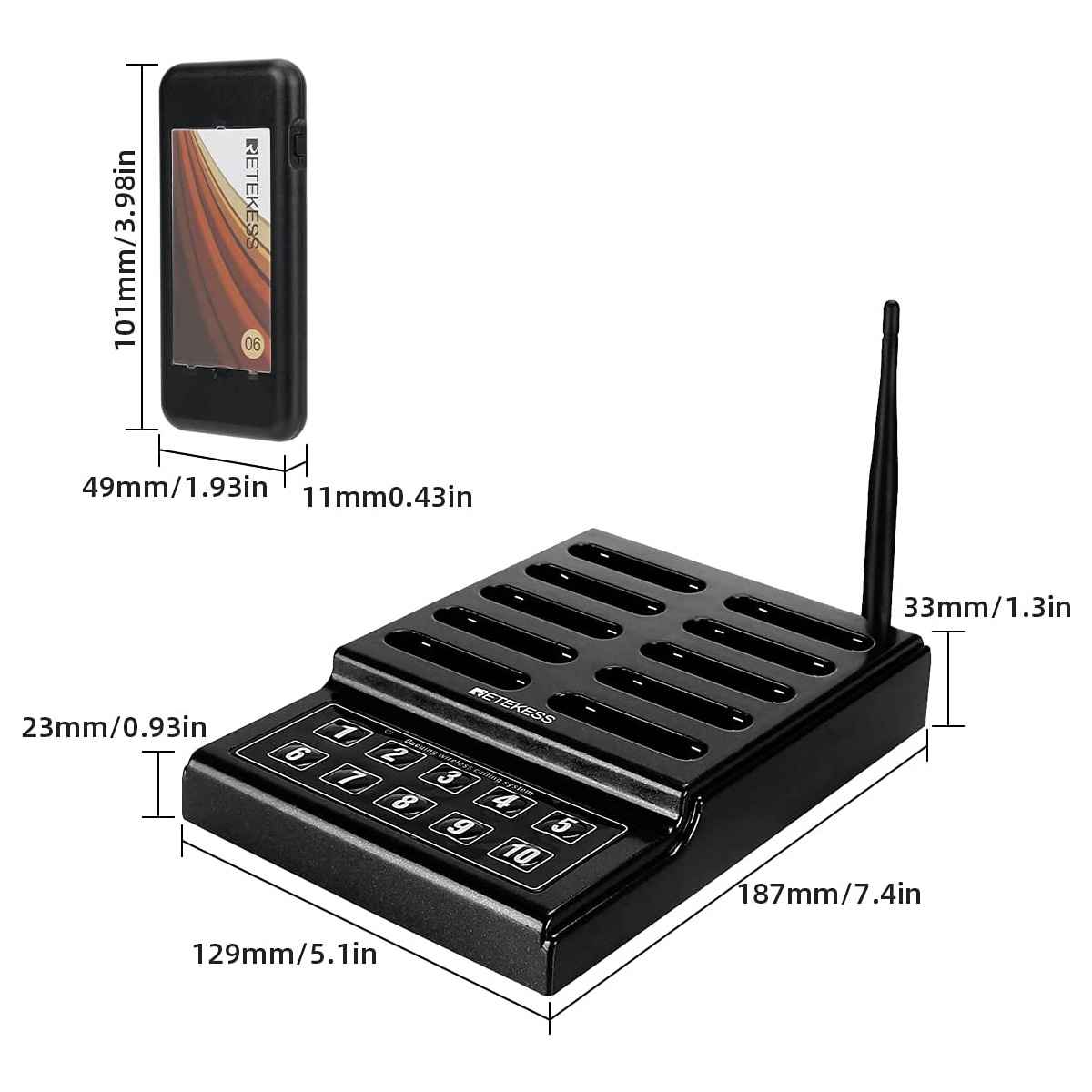 Retekess TD174(SU-68G) Pager System – Dark Clear Skies UK
