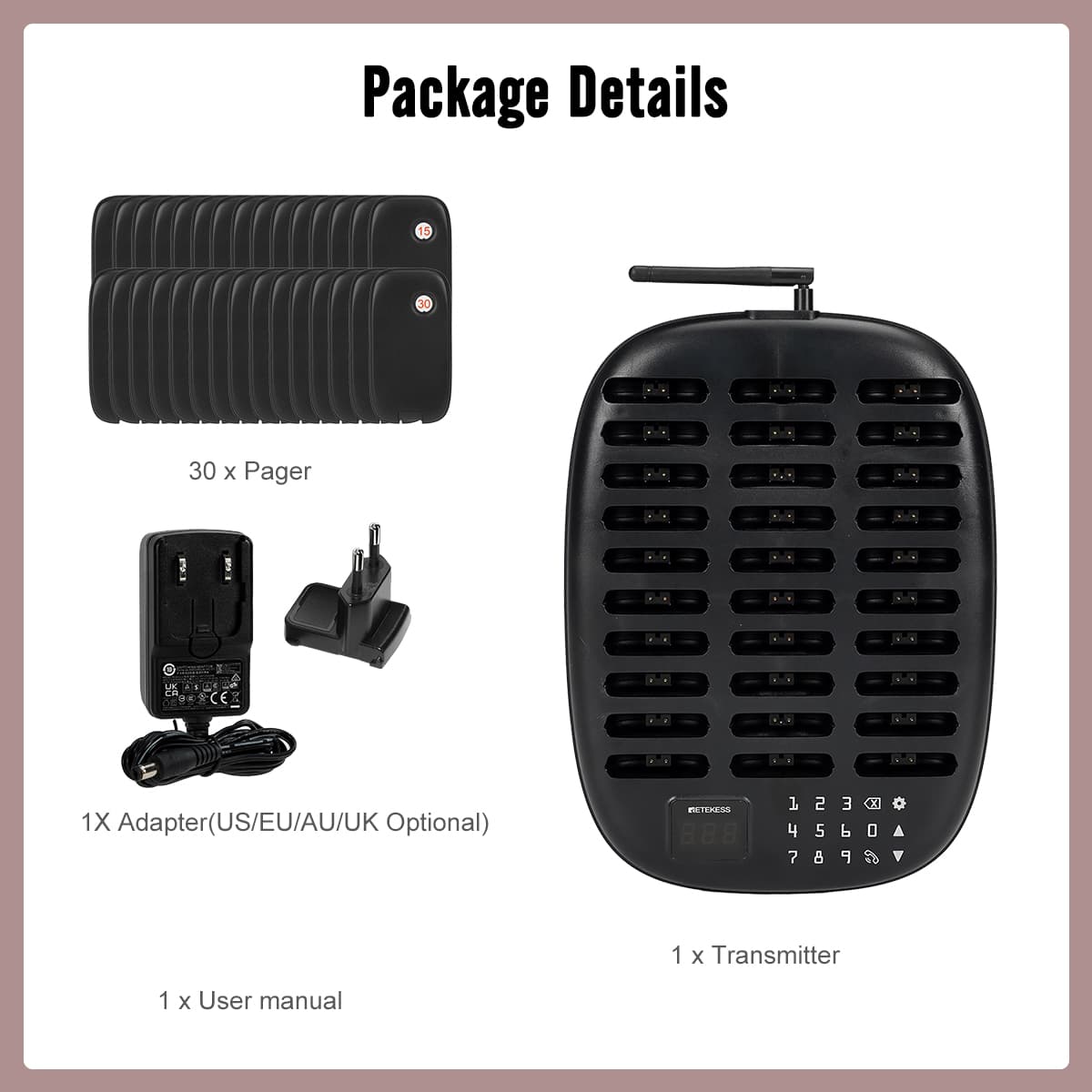 Retekess TD175P Paging System