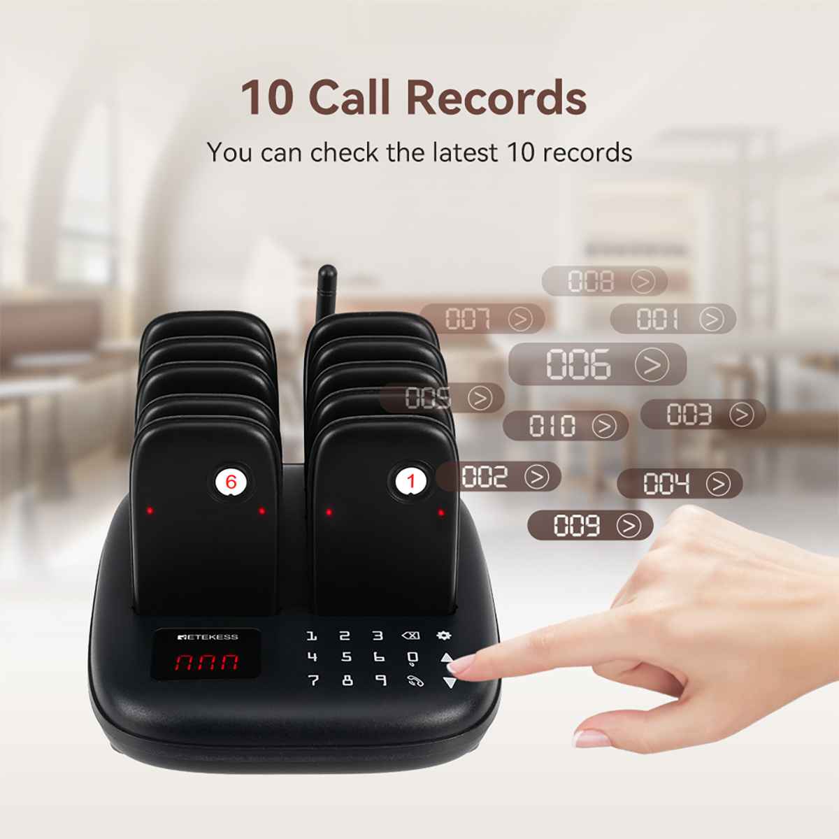 Retekess TD175S 10 Pagers – Dark Clear Skies UK