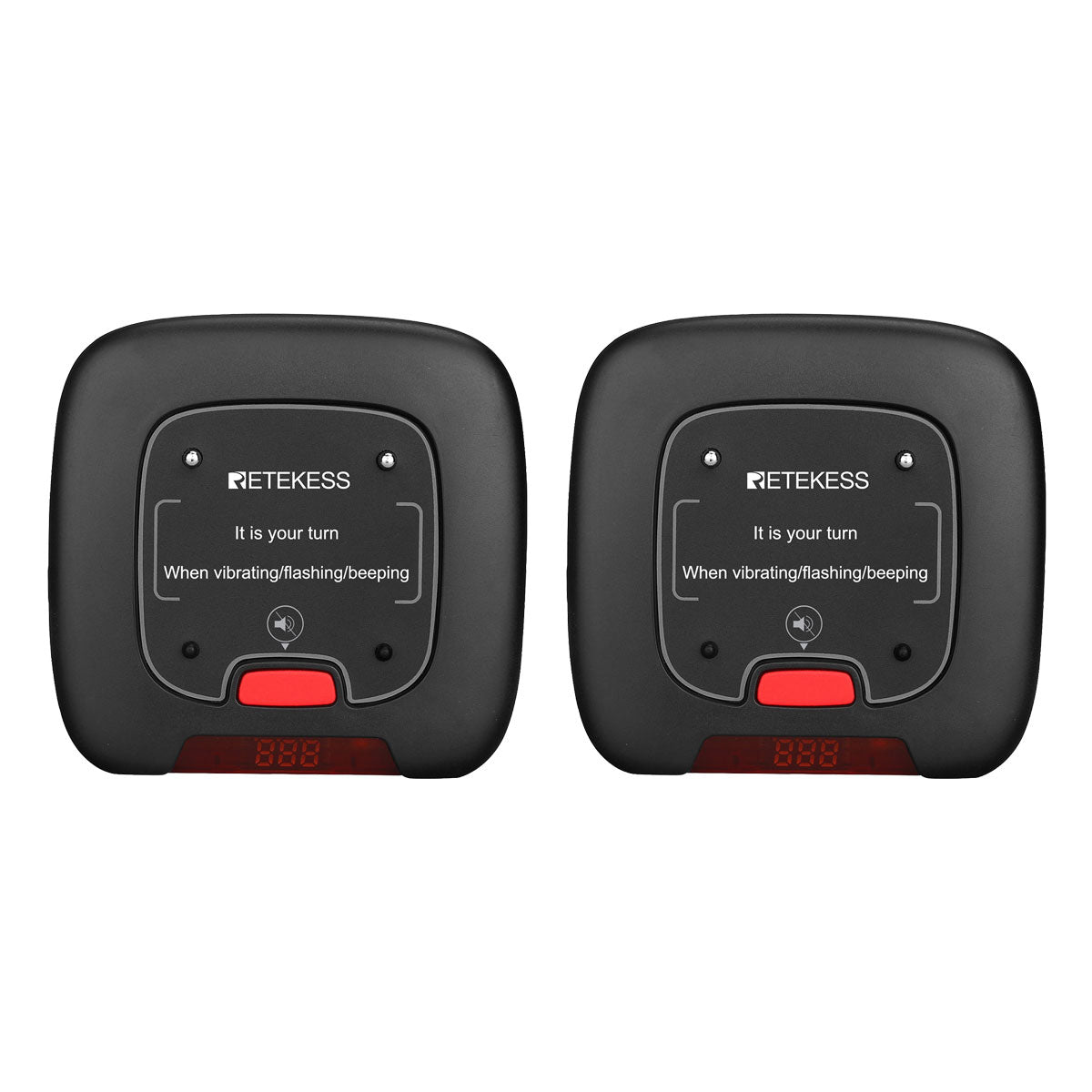 Retekess TD183 Pager System, Dual Charge Wireless Calling System. TD183 Pager x2