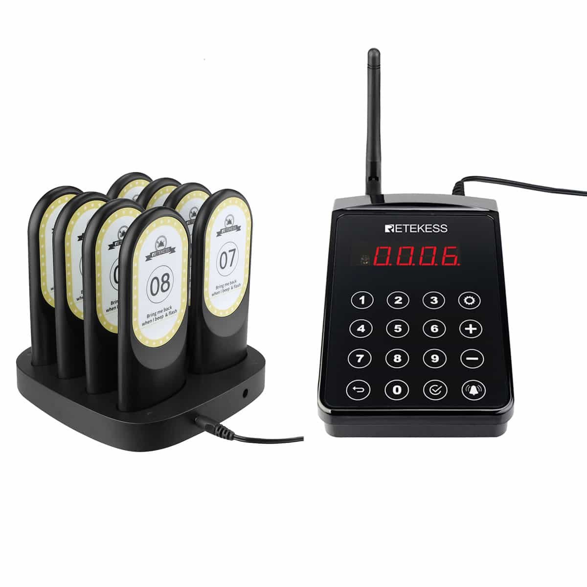 Retekess TD184 Long Range Guest Pager System for Restaurants