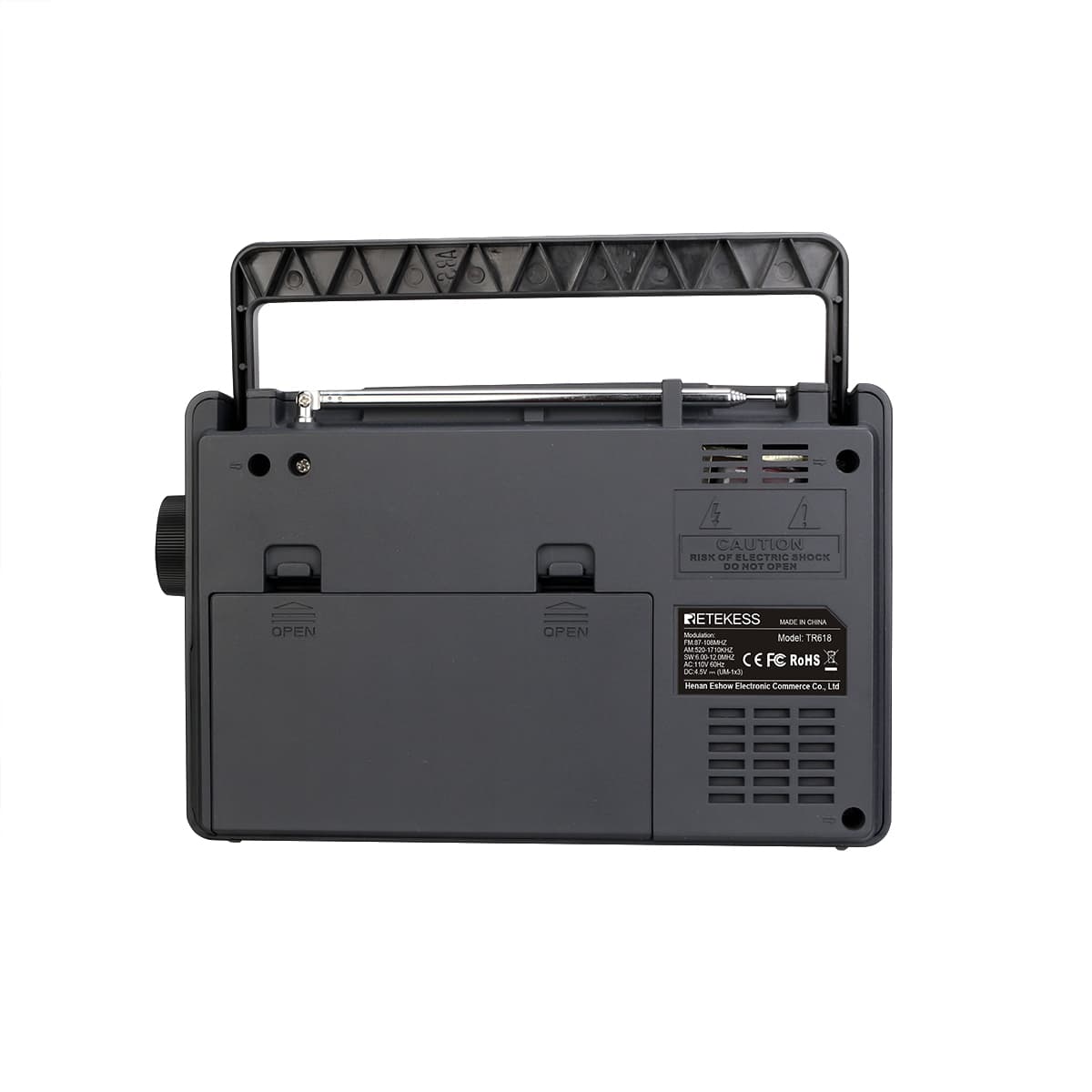 Retekess TR618 Portable Radio, AM FM SW Radio, Analog Short-wave Radio, Support USB, SD/TF Card