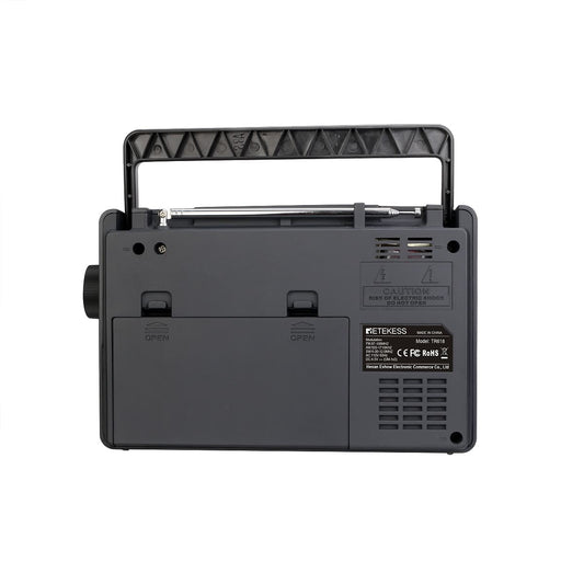 Retekess TR618 Portable Radio, AM FM SW Radio, Analog Short-wave Radio, Support USB, SD/TF Card
