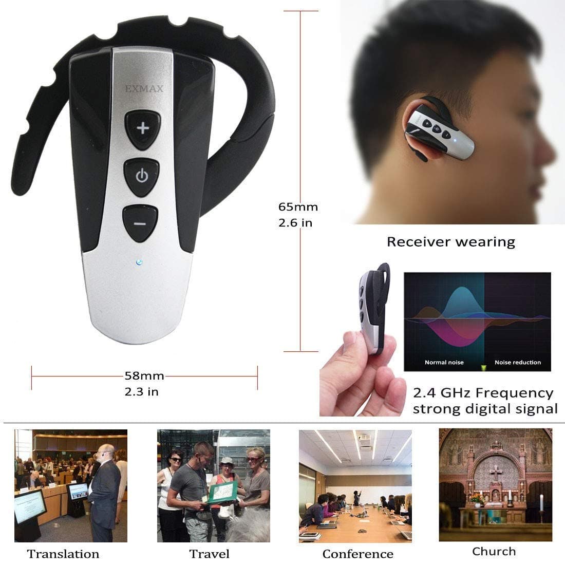 Retekess TT106 Tourist Guide System with Portable Carry Bag