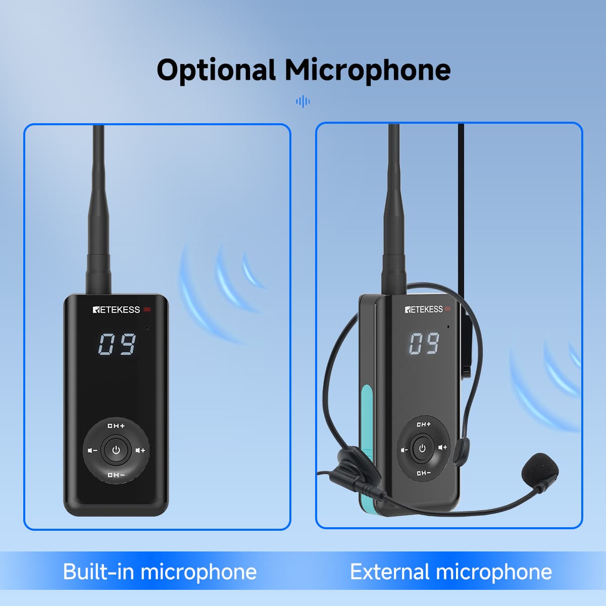 Retekess TT120 Waterproof Tour Guide System IP68 – Dark Clear Skies UK