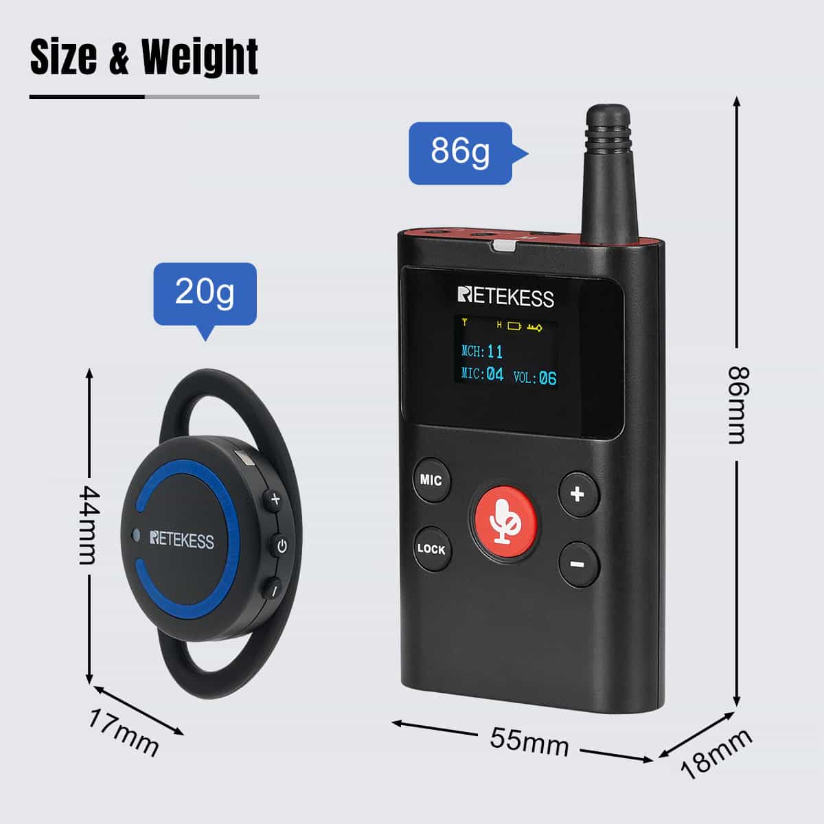 Retekess TT126 TT126R Tour Guide System