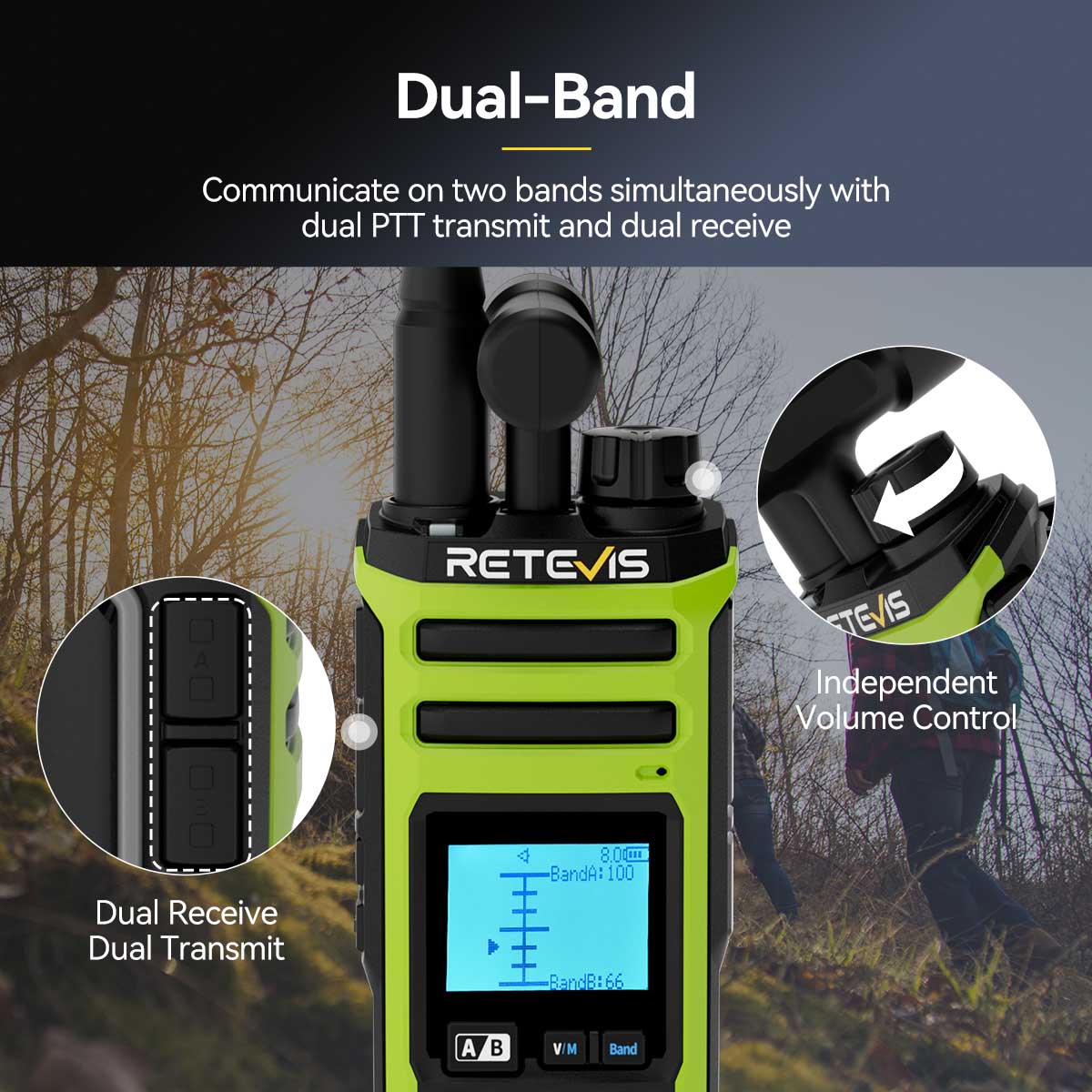 Retevis A3 10w Quad Band Ham Radio