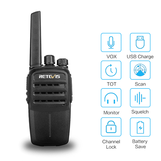Retevis RT40 PMR446 Walkie Talkie