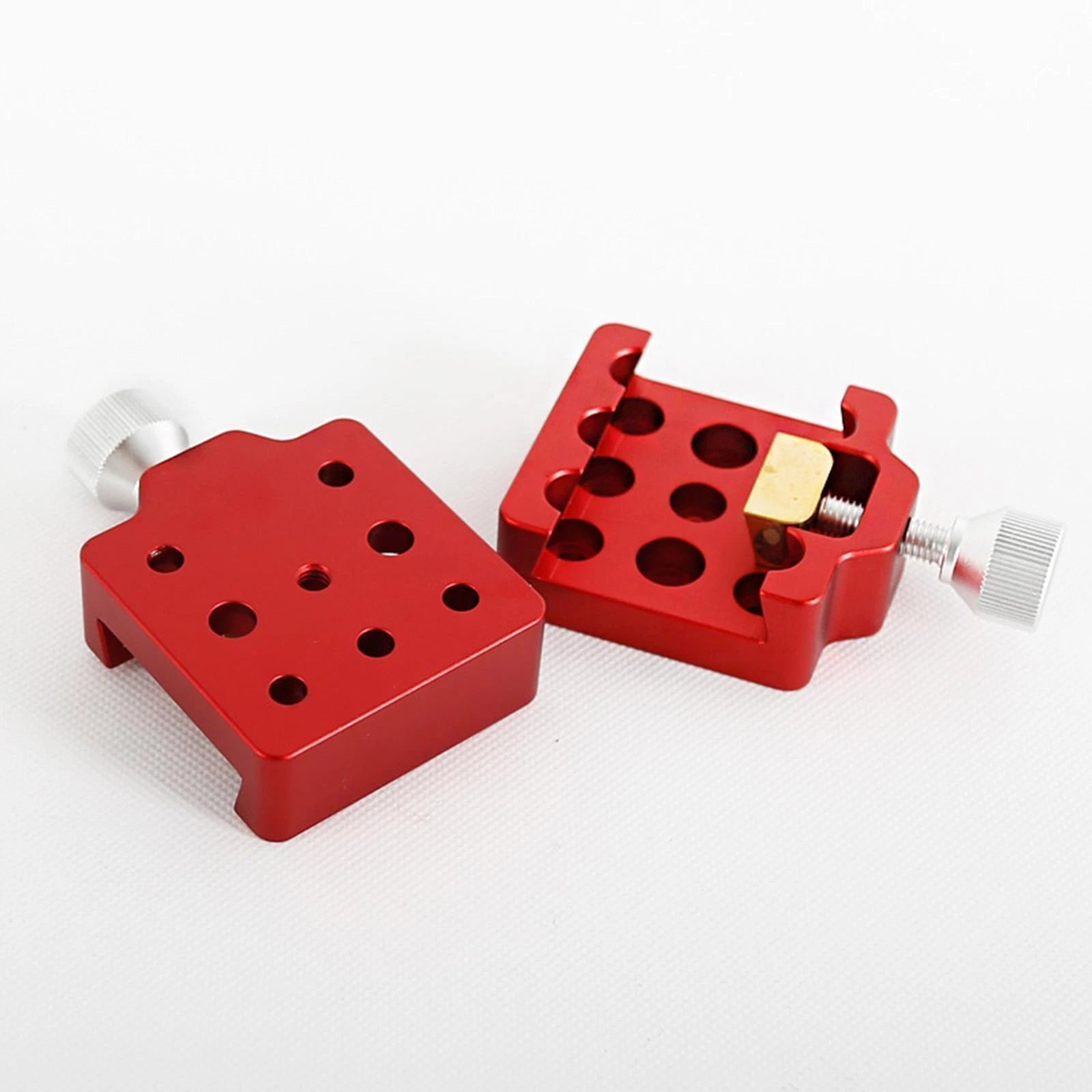 Dark Clear Skies small Dovetail Clamp with screws on a white background