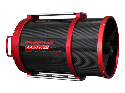 SCA310 310mm f/3.8 Cassegrain astrograph shown from an alternate angle
