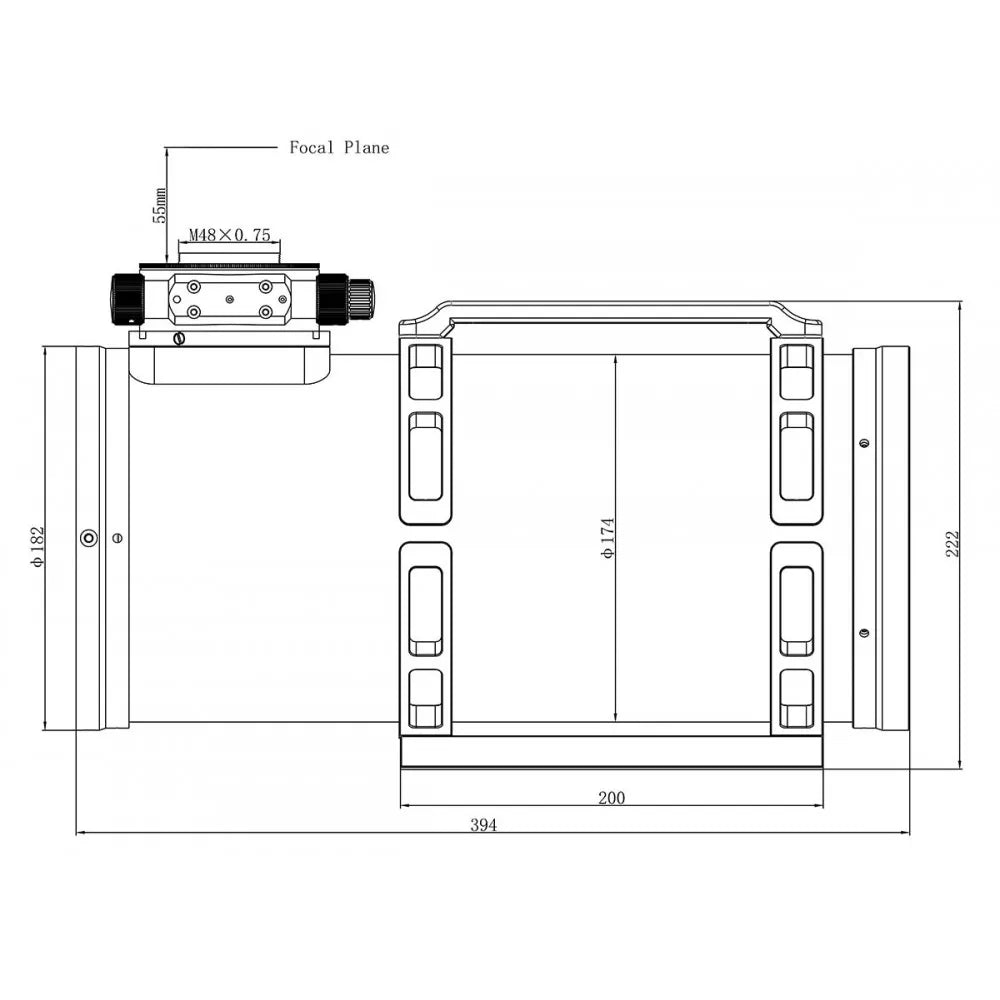 SharpStar 13028HNT 130mm Super-Fast f/2.8 Hyperboloid Newtonian Reflector Telescope - RED