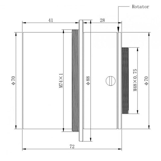 Sharpstar 2.5" 0.8x Reducer and Flattener