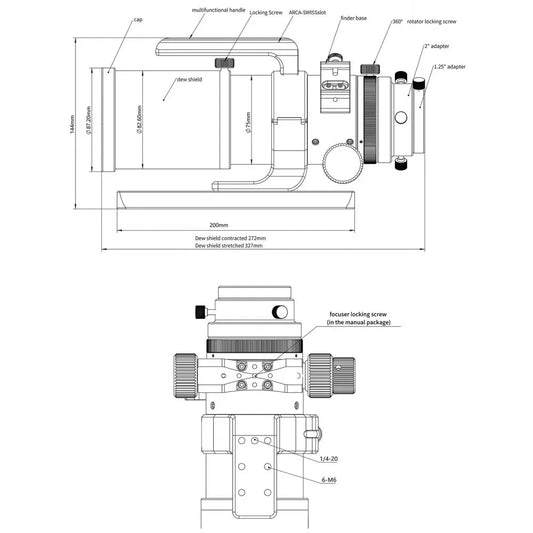 Sharpstar 61EDPH Mk III Apochromatic Refractor Telescope