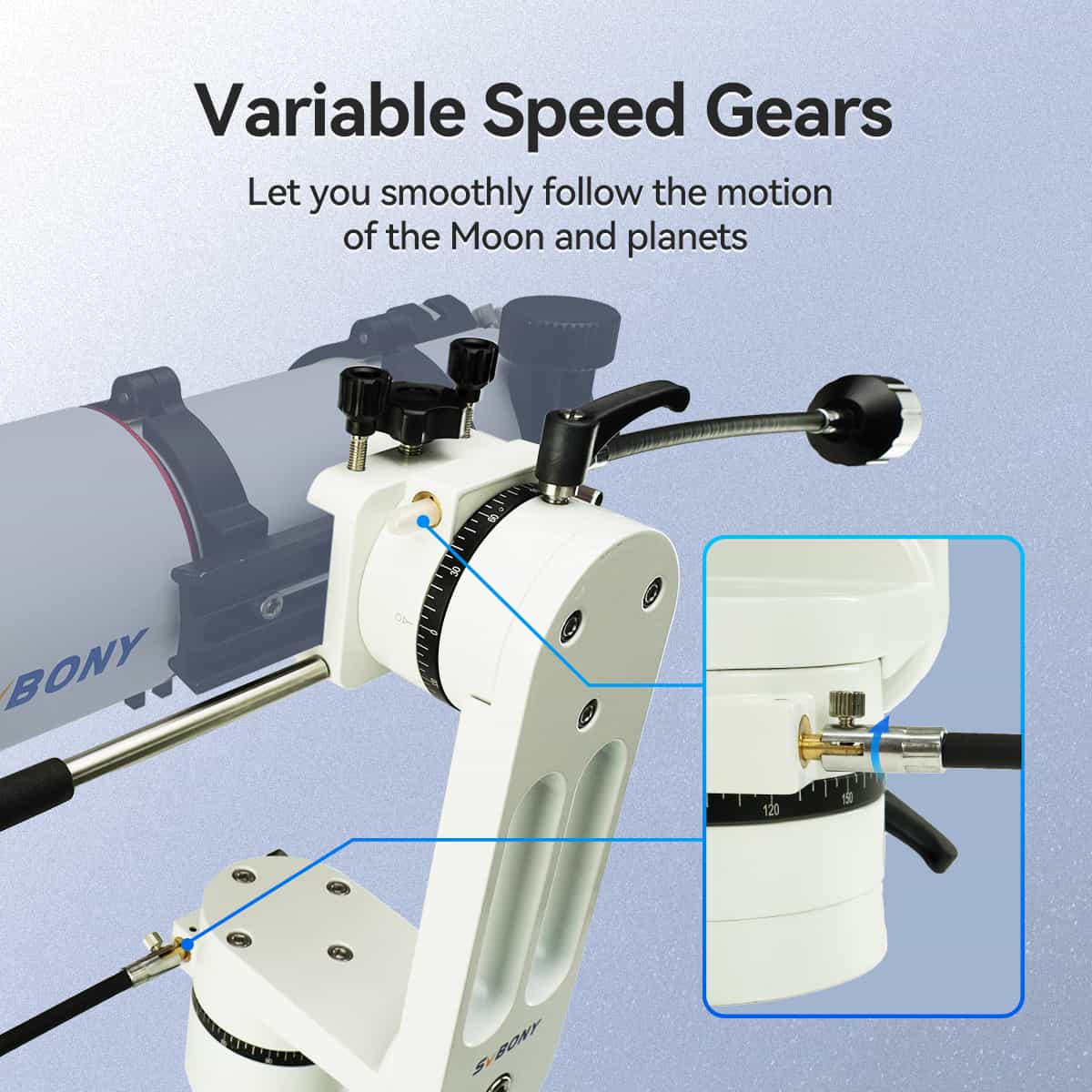 SV225 Adjustable Angle Alt-Azimuth Telescope Mount