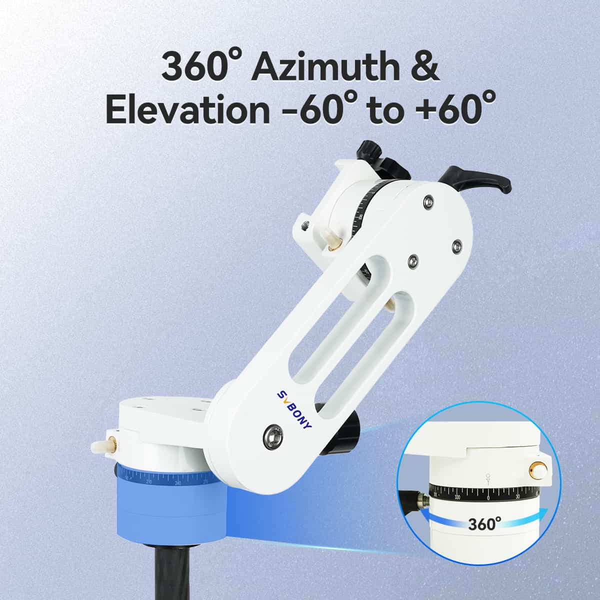 SV225 Adjustable Angle Alt-Azimuth Telescope Mount