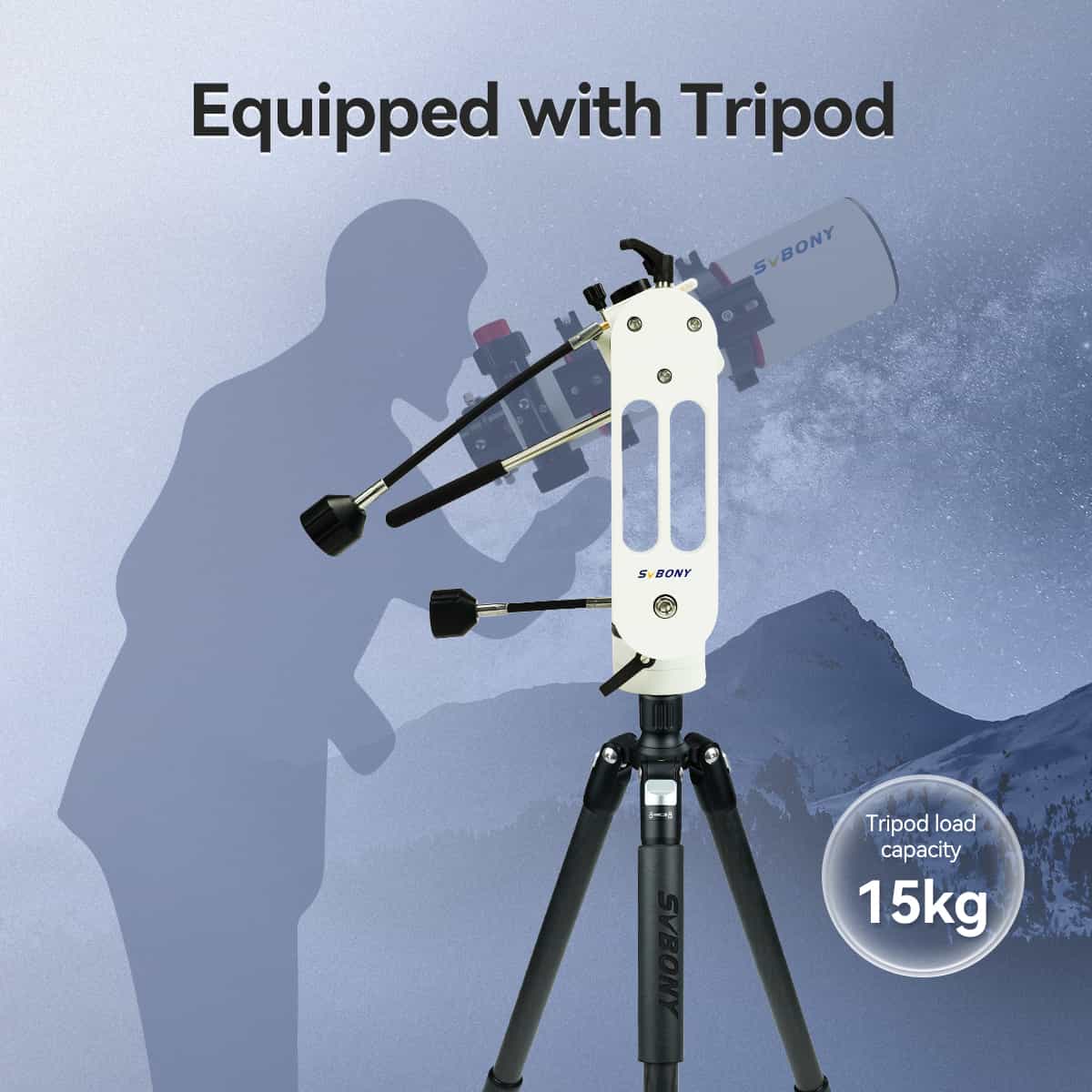 SV225 Adjustable Angle Alt-Azimuth Telescope Mount