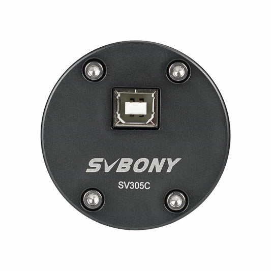 SVBONY SV305C planetary camera rear view showing USB port
