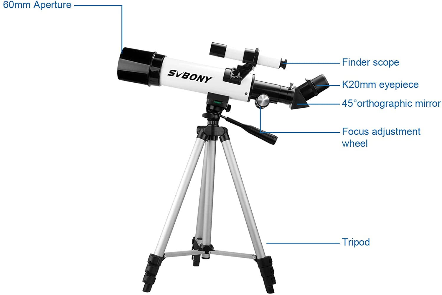 SV501P Telescope 70/400 Portable Refractor.